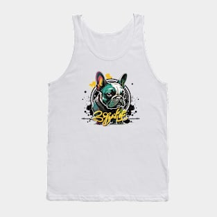 Graffiti Paint French Bulldog Creative Tank Top